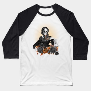 Lady skull, dark, catrina, scheletri amanti, fantastici teschi, ossa, gothic lady Baseball T-Shirt